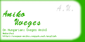 aniko uveges business card